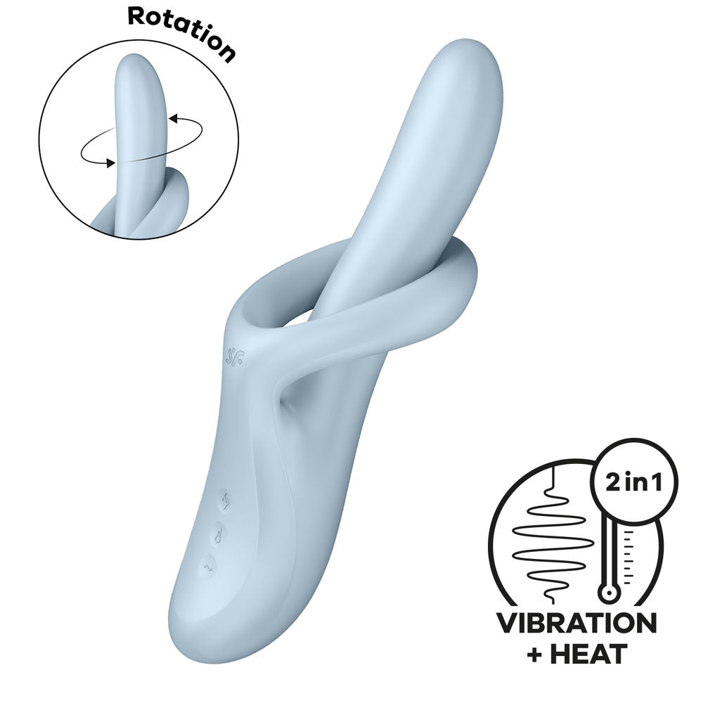 Satisfyer Heat Flex 4 Blue USB Rechargeable Heating Vibrator
